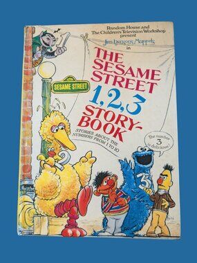 The Sesame Street 1,2,3 Storybook Vintage 1973 Hardcover